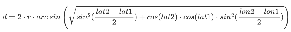 Calculate Distance Between Two Points Given Latitude and Longitude in ...